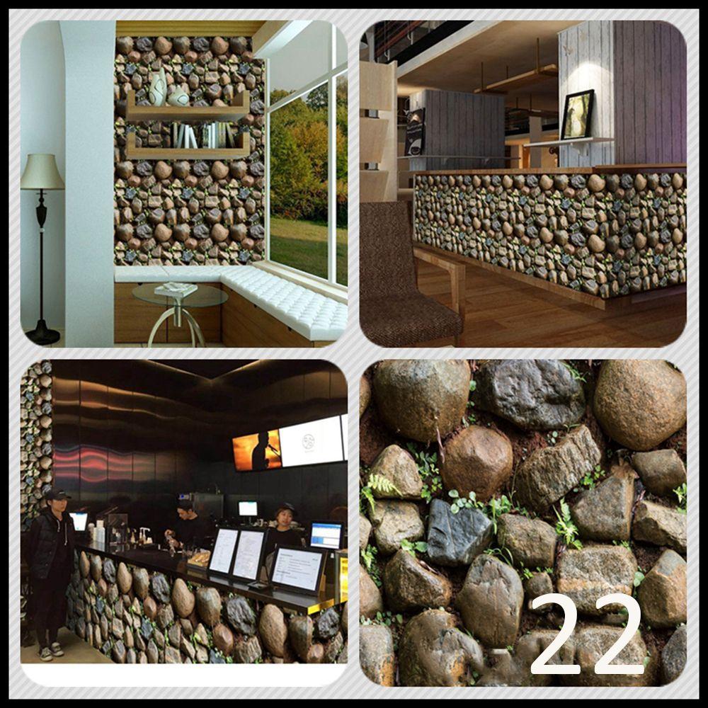 ПВХ самоклеящиеся обои для спальни, камень, водонепроницаемые, для улучшения дома, настенные покрытия