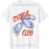 Oyster Club Устрицы Летний Отдых Винтажные Футболки Мужские Хлопок Юмор Уличная Одежда Футболка С Коротким Рукавом Унисекс Свободная Одежда