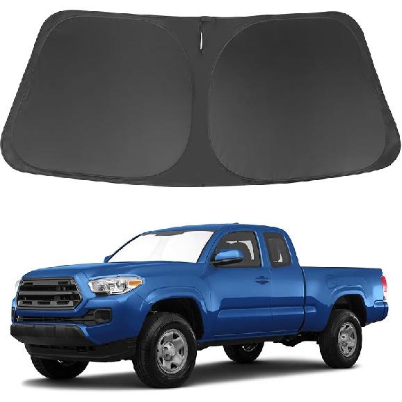 TINGLU Солнцезащитный козырек для Tesla Model X Tesla X 2016-2024 2025 Аксессуары Солнцезащитный козырек на лобовое стекло Защита от УФ-лучей Накидка на солнцезащитный козырек С