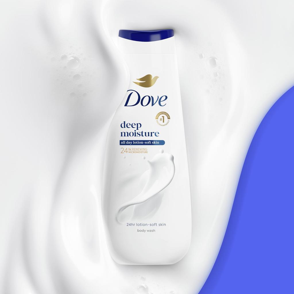 Гель для душа Dove Глубокое увлажнение для сухой кожи Увлажняющий гель для душа Преображает даже самую сухую кожу за одно применение 22 унции