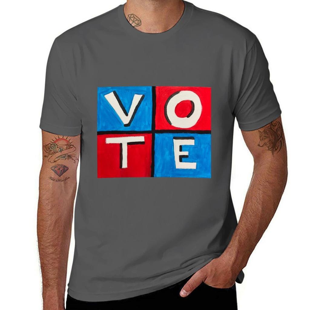 Vote Tshirt Nonshrink Basic Cotton Tshirt