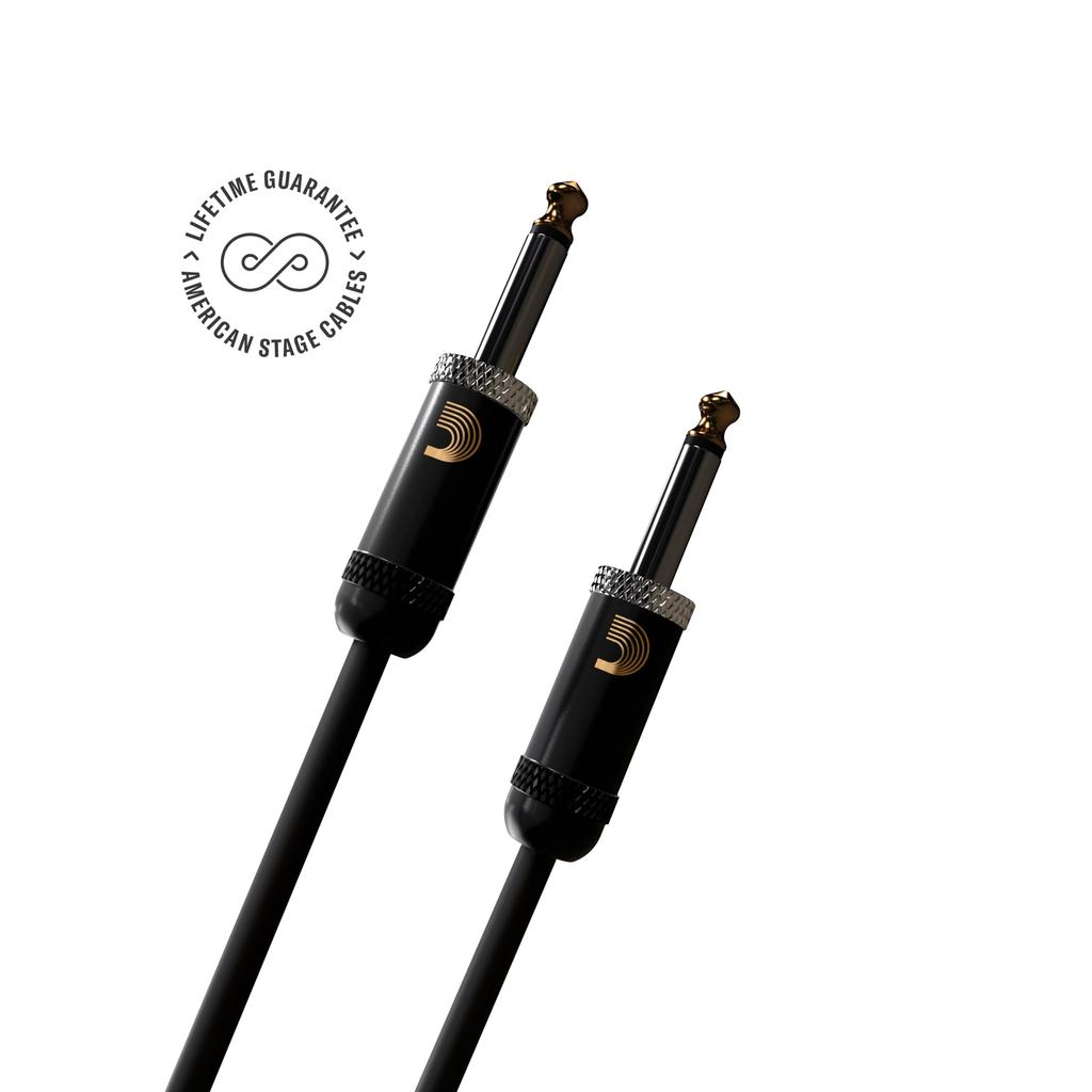 Shielded Cable American Stage Instrument Cable D'Addario (Guitar Shield) PW-AMSG-20 (6.1m S-S) []