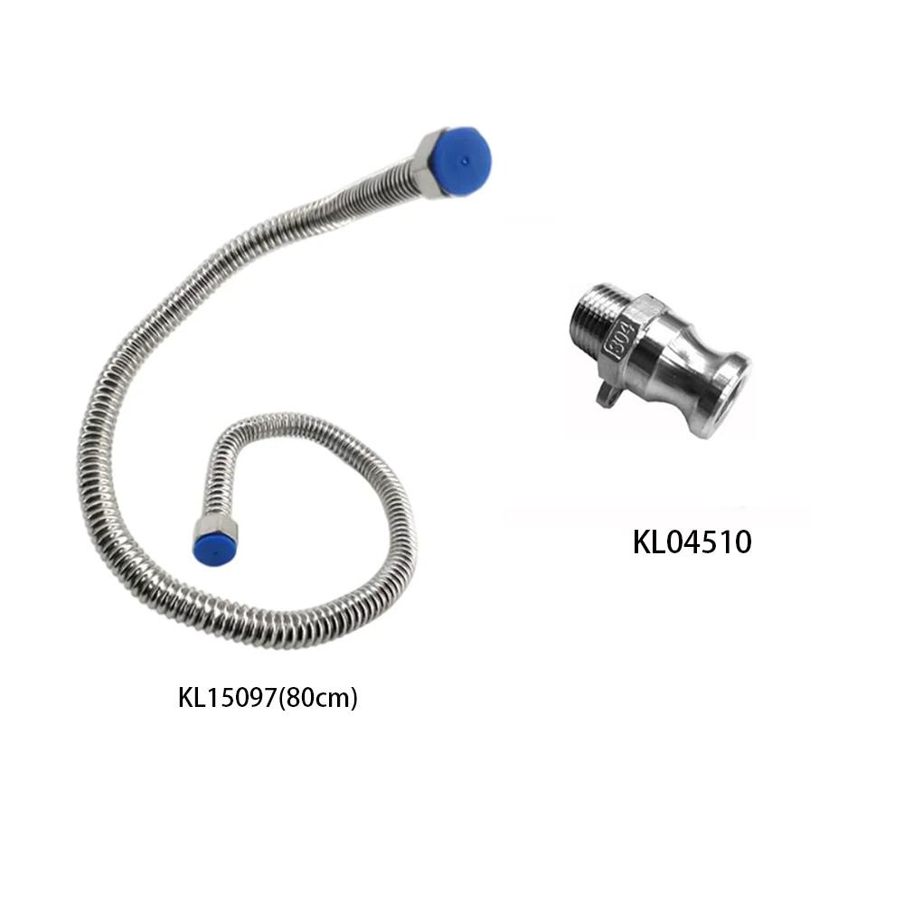 kegland 40/80см Комплекты гибких рычагов из нержавеющей стали 1/2 дюйма Тип F Camlock Аксессуары для пивных кег Домашнее пивоварение Барные инструменты