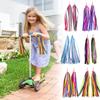 2 PCS Kid's Rainbow Bike Streamers For Girls Boys Children's Tassel Scooters Ribbons Bike Handlebar