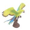 Parrot Decorative Figurine with Realistic Tree Stump Base Vivid Details Decorative Parrot Animal