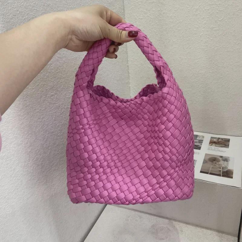 2022 Women's Woven Basket Tote Handbag - Fashionable Shoulder Bag