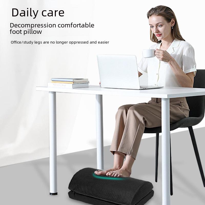 Comfortable PU Foam Foot Pillow: Slow Rebound Knee Support for Home or Office