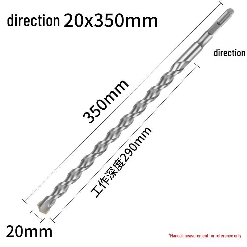 Сверло ударное 4-зубое с квадратным хвостовиком для бетона, сверло 2-зубое с круглым хвостовиком для расширения отверстий 150 мм