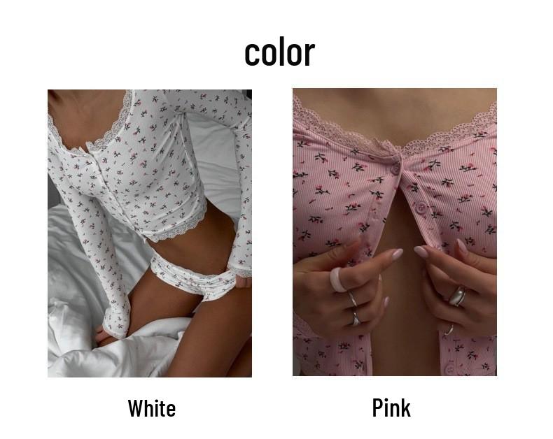 Сексуальный облегающий пижамный комплект с принтом «синец» – Топ с круглым вырезом и длинными рукавами и шорты