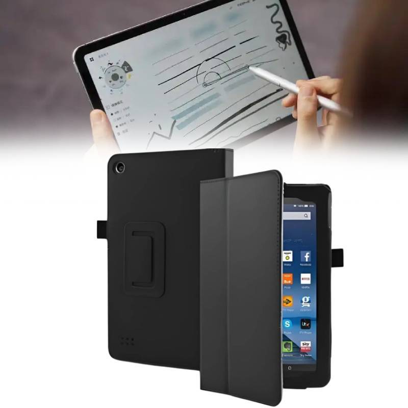 Защитный чехол для Kindle Fire HD 7 8 с ударопрочной кожаной подставкой для безопасности планшета