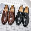 Модные туфли-лоферы с кисточками для мужчин, свадебные туфли, черные, деловые, вечерние, нарядные, кожаные туфли без застежек, повседневная обувь, туфли на платформе