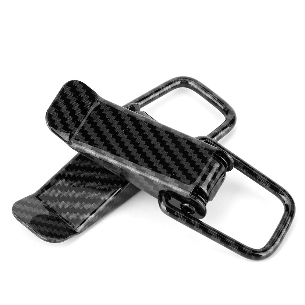 Зажим для бампера автомобиля, универсальный зажим для замка безопасности грузовика, быстросъемный крепеж для бампера автомобиля, крыла, крышки багажника, черная текстура из углеродного волокна