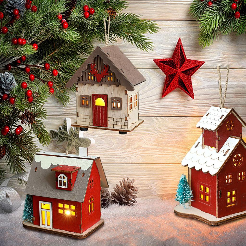 Рождество, Деревянный набор для творчества, Игрушки-головоломки, Для детей и взрослых, Праздничные украшения