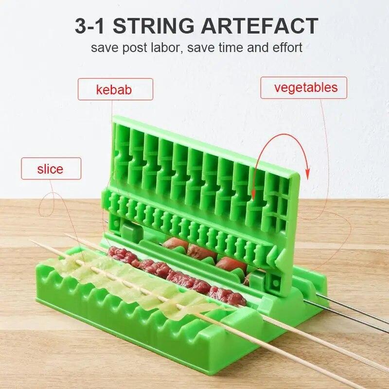 Multifunctional Barbecue String Artifact Wear Food Meat String Device Skewer For Beef Pork Maker BBQ Tools Accessories Newly