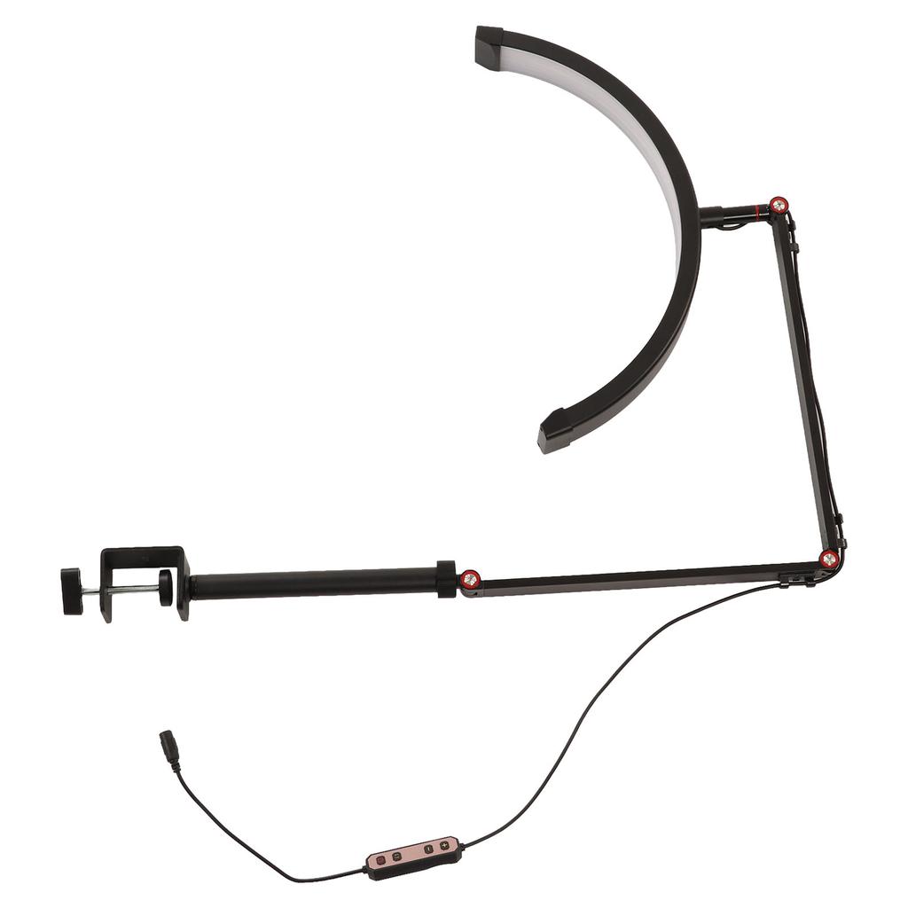 Half Moon Fill Light 360 Degrees  Rotation Brightness Color Temperature Adjustable LED Fill Lamp 110?240V