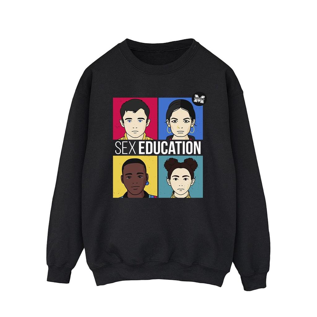 Netflix Mens Sex Education Teen Illustrated Sweatshirt