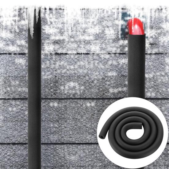 Изоляция трубы Пенопластовая трубка Пенопластовая трубка Черная крышка трубы Сохранение тепла Изоляция уличной водопроводной трубы Замораживание