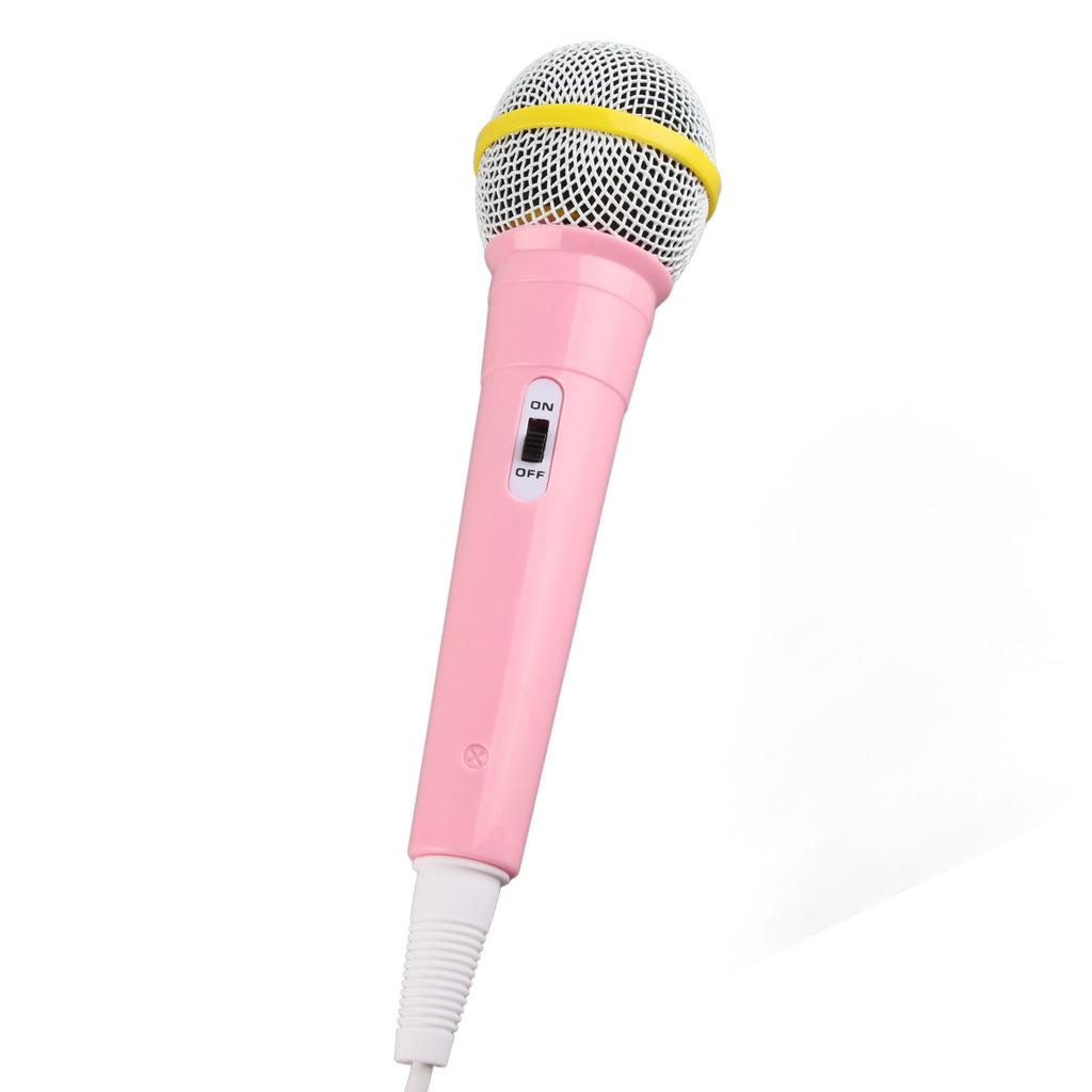 Kids Wired Microphone 3.5mm Plug Low Distortion Portable Music Toy Children Singing Mic for Karaoke Family Party