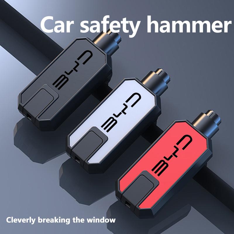 Car Window Glass Breaker Safety Hammer Emergency Escape Seat Belt Cutter For BYD F3 E6 Yuan Plus Atto F0 G3 I3 Ea1 Song Max Tang