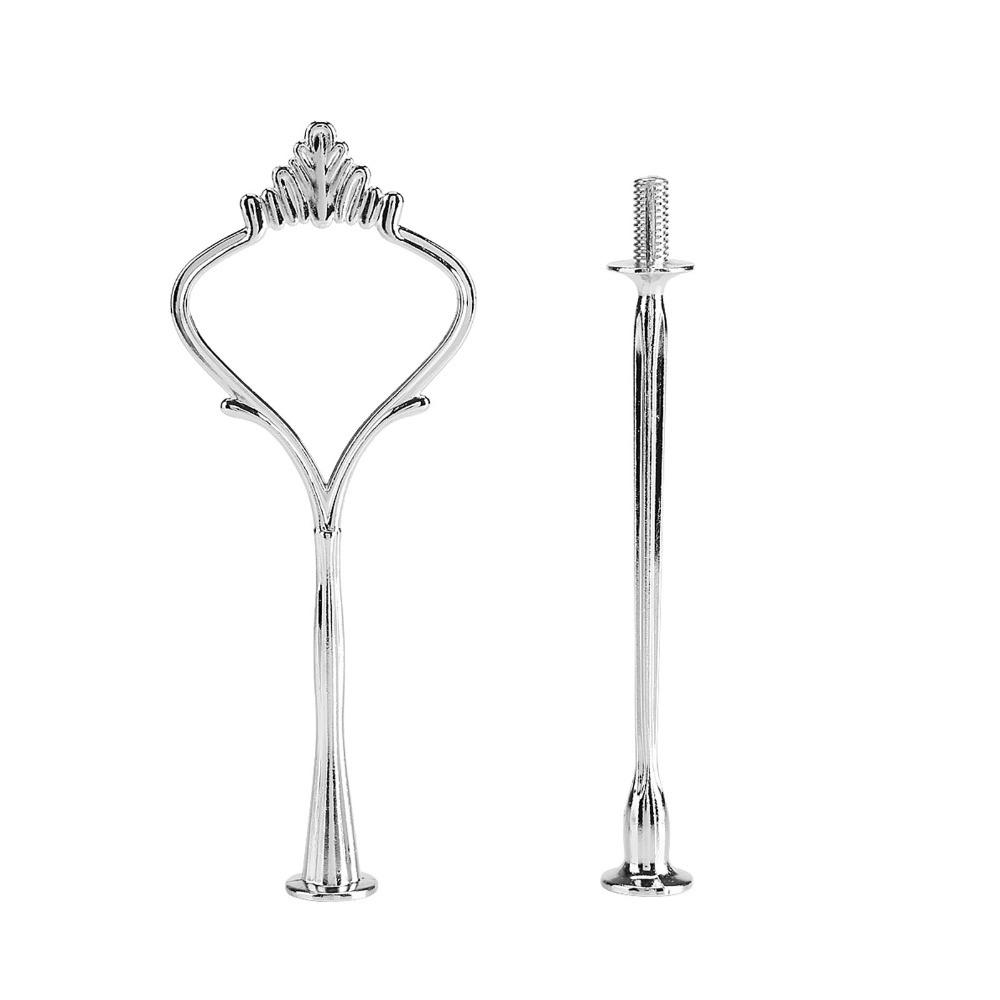 Crown Handle Cupcake Display Holder 2 Tiers 3 Tier Tiered Fruit Plate Cake Stand Assembly