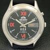 АВТОМАТИЧЕСКИЕ МУЖСКИЕ ЧАСЫ ORIENT CRYSTAL 46941 JAPAN DAY&DATE С ЧЕРНЫМ ЦИФЕРБЛАТОМ a431936-2 R109-a431936