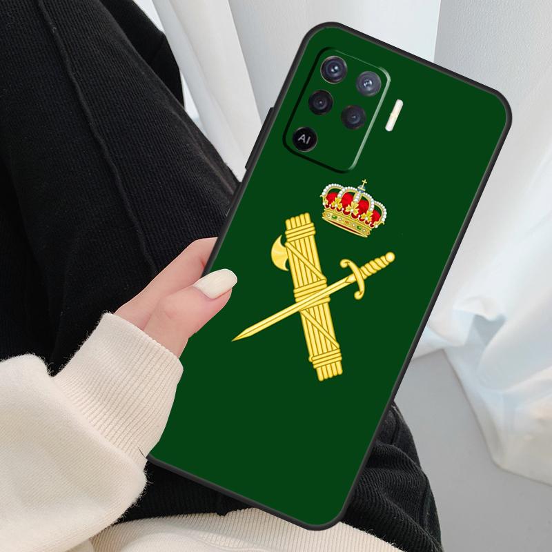 Логотип Национальной полиции Испании Чехол Для Oppo A18 A38 A58 A78 A98 A80 A60 A40 A96 A76 A16 A94 A74 A54 A15 A17 A57 A77 A5 Pro