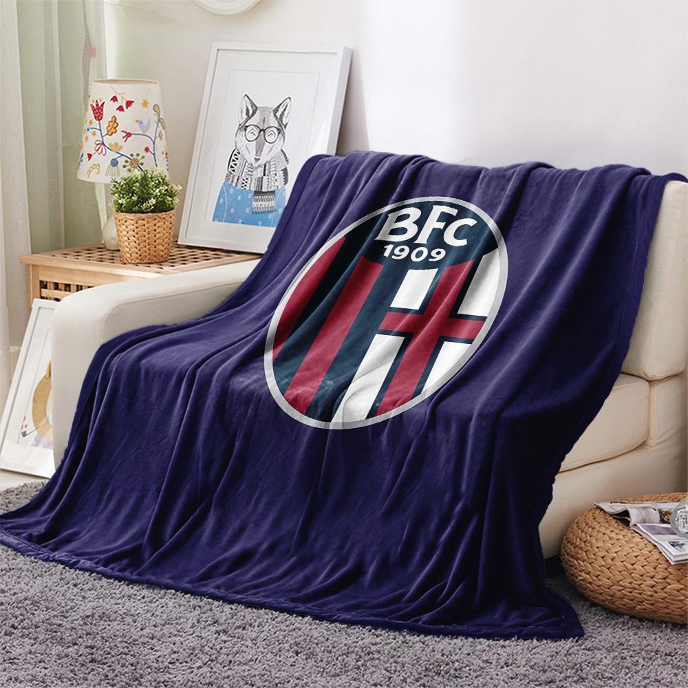 AS Bologna Calcio  Print Flannel Blanket, High quality Comfortable for All Seasons, Home Decor, Warmth and Comfort