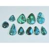 18X33-14X17MM Natural Chrysocolla Malachite Pear Cabochon Gemstone 10Pcs Lot C-79
