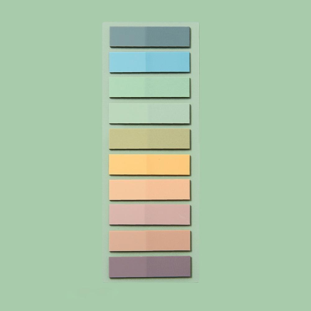 Morandi Color Sticky Notes PET Material Index Tabs Convenience Sticker Index Sticker Notes Taking