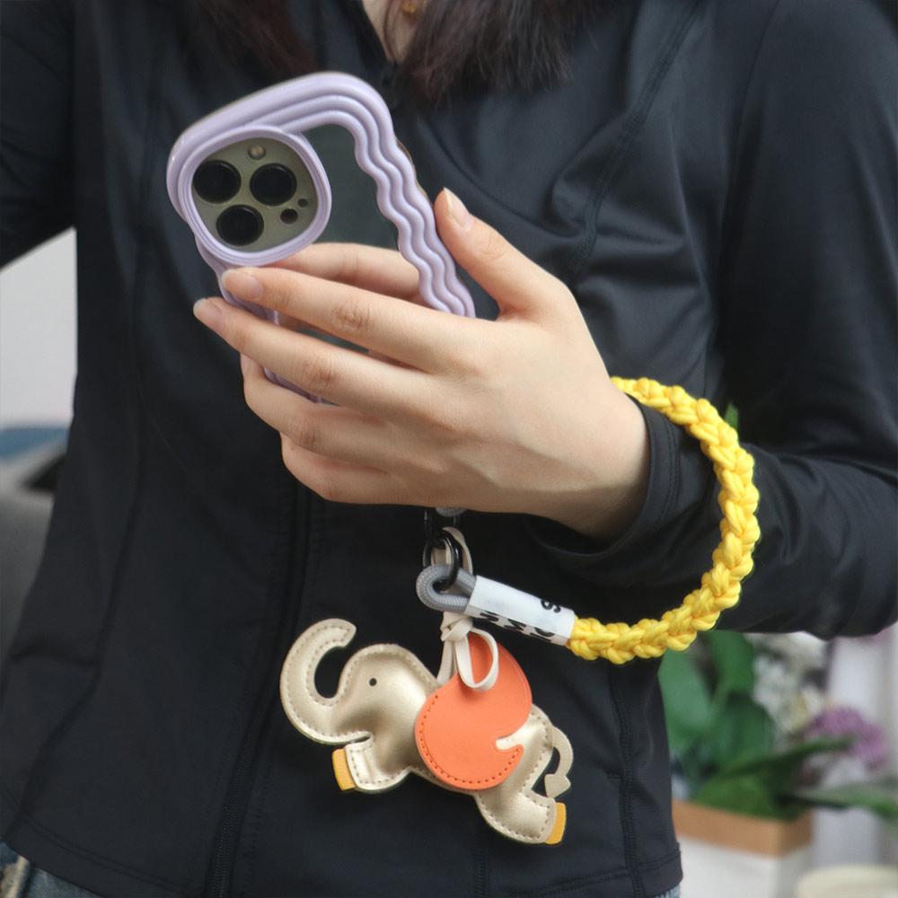 Подвеска Животное Брелок Слон Летающие Крылья Держатель для Ключей Брелок Аксессуары Автомобильные Аксессуары