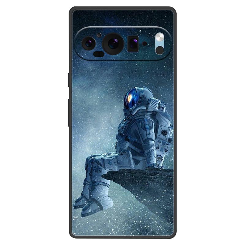 For Google Pixel 9 Pro XL Case Silicone Luxury Space Soft Bumper for Pixel 9 9Pro 9ProXL 5G Phone Cover TPU Funda Fashion Bag