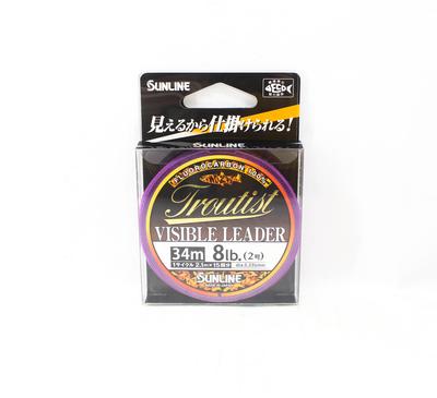 Sunline Флюорокарбоновый поводок Troutist Visible Leader HG 34м 8Lb (5254)