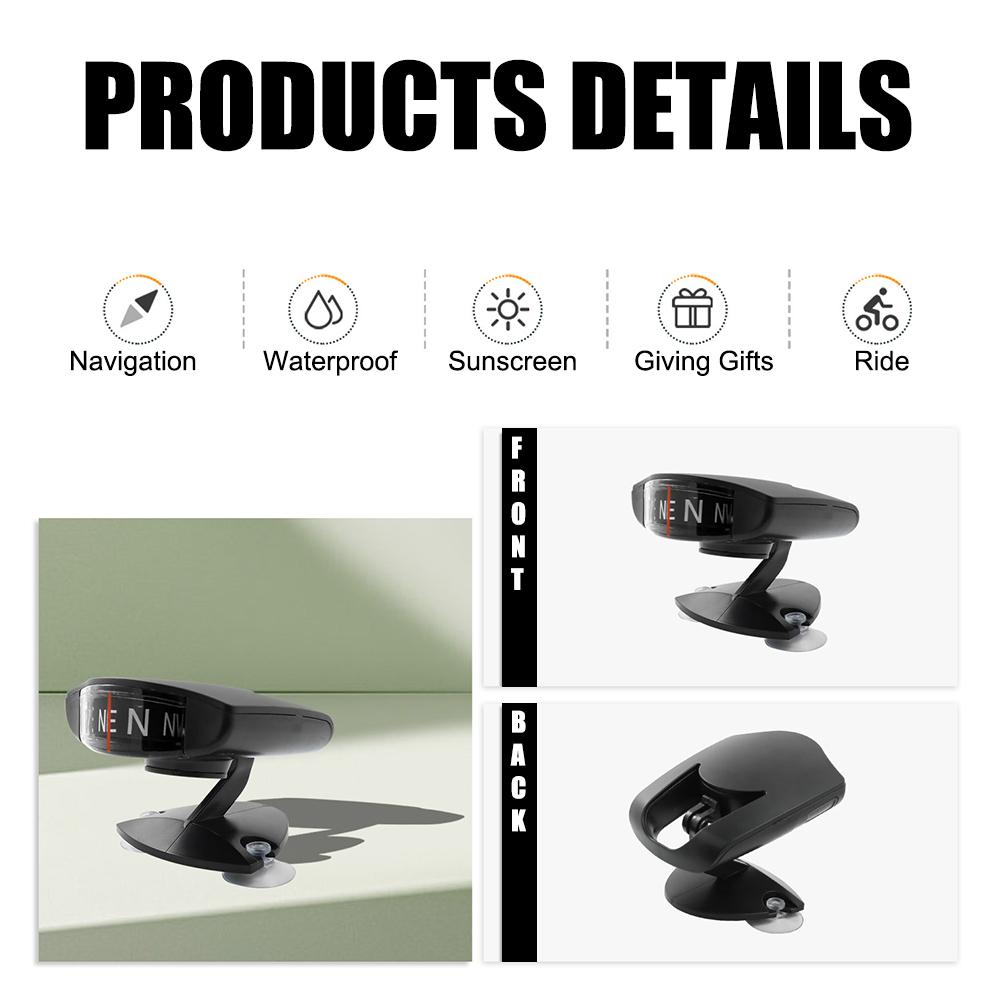 Автомобильный шарик-направляющий для автомобиля, лодки, езды на велосипеде, пешего туризма, автомобильный компас, аксессуары, устанавливаемые на транспортном средстве, точные показания, регулируемые присоски, орнамент