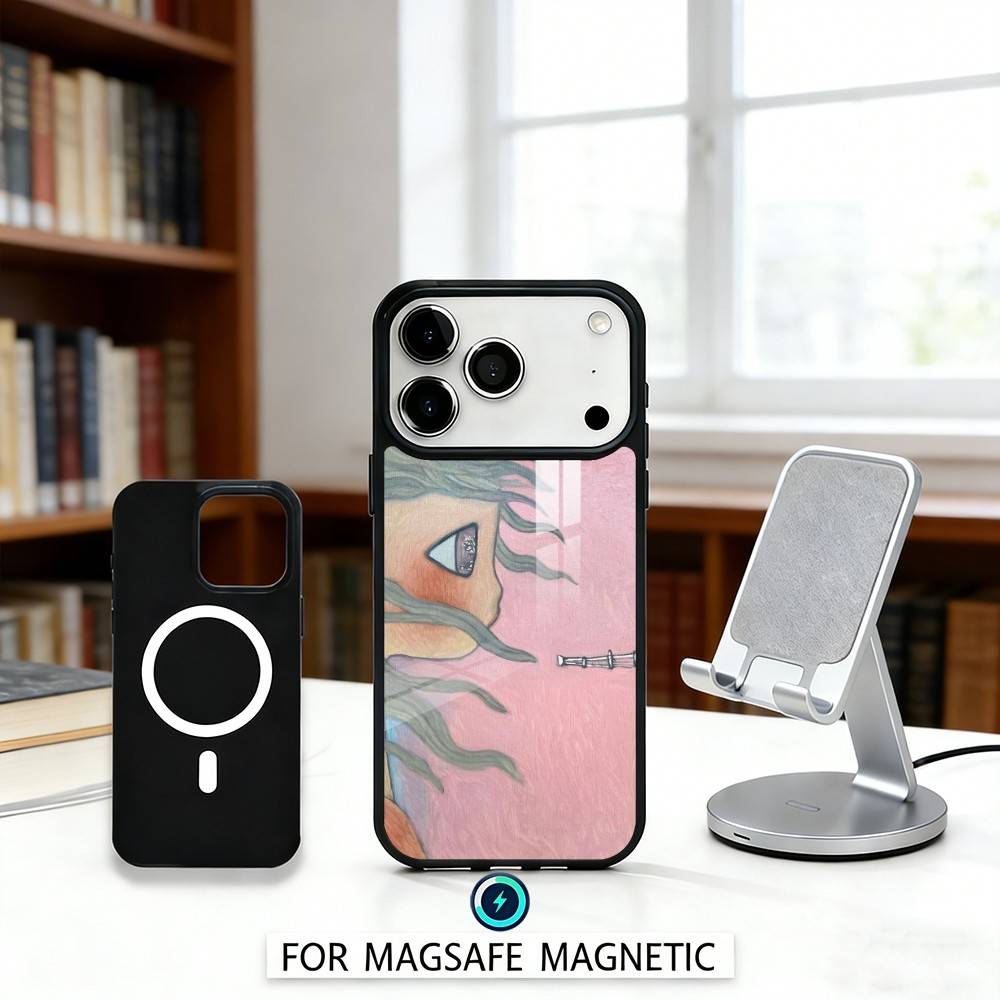 Чехол для телефона A-Art E-Essay-A-Aya T-Takano для iPhone 17, 16, 15, 14, 13, 12, Pro, Max, Магнитный для беспроводной зарядки Magsafe