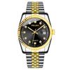 Rhinestone Calendar Mens Watches Business Quartz Watch Wristwatch