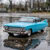 1:24 Металлические Модели Машин и Транспортных Средств, Совместимые с 1959 Cadillac De Ville Big Rocket, Настольный Дисплей, Симуляция, Миниатюры