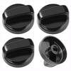 Black Barbecue Stove Knob 8mm Rotary Switches New Stove Switch Knob Gas Fireplace Fire Pit