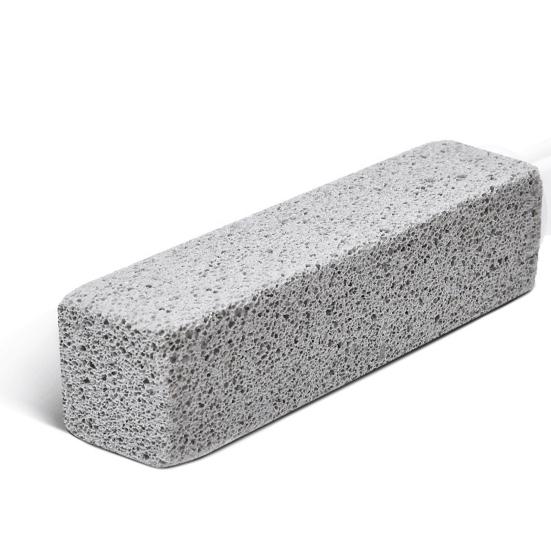 Пемза для чистки унитаза с эргономичной ручкой, натуральный абразив, средство от известкового налета, удалитель пятен с унитаза, чистящая щетка