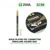 1PC SC98 Tin Dragging Needle Gold Plated FPC Connector Reballing Solder with 3 Bars Ultralight Carbon Fiber Holder Set