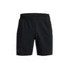 Johnson Series Solid Color Elastic Waist High Weight Cotton Sports Shorts Men Shorts Black 1380160-001