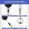 Transparent Card Slots Id Badge Holder Id Pendant Badge Reel Storage Organizer Employee Pass Work Card Case
