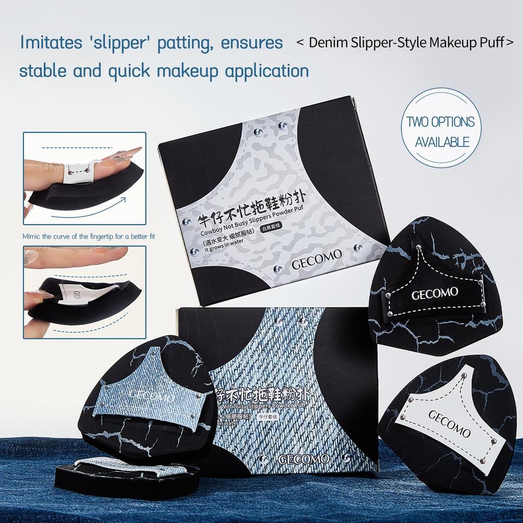 GECOMO Спонж для макияжа - Горячая новинка, хлопковый спонж для безупречного нанесения и растушевки