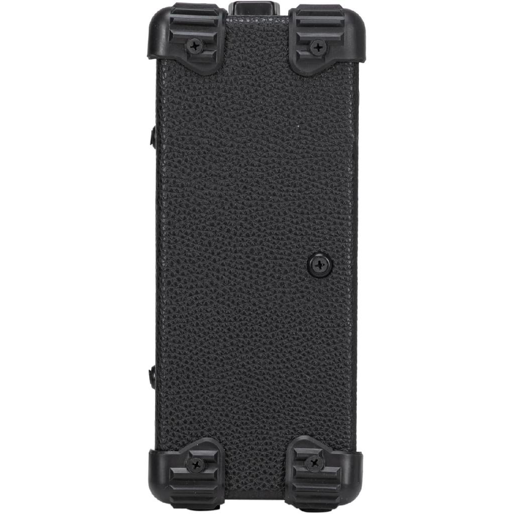 Усилитель для электрогитары, усилитель мощностью 20 Вт со встроенным динамиком 6,5 дюйма, разъемом для наушников и дополнительным входным разъемом. Регуляторы басов, громкости, высоких частот и усиления.