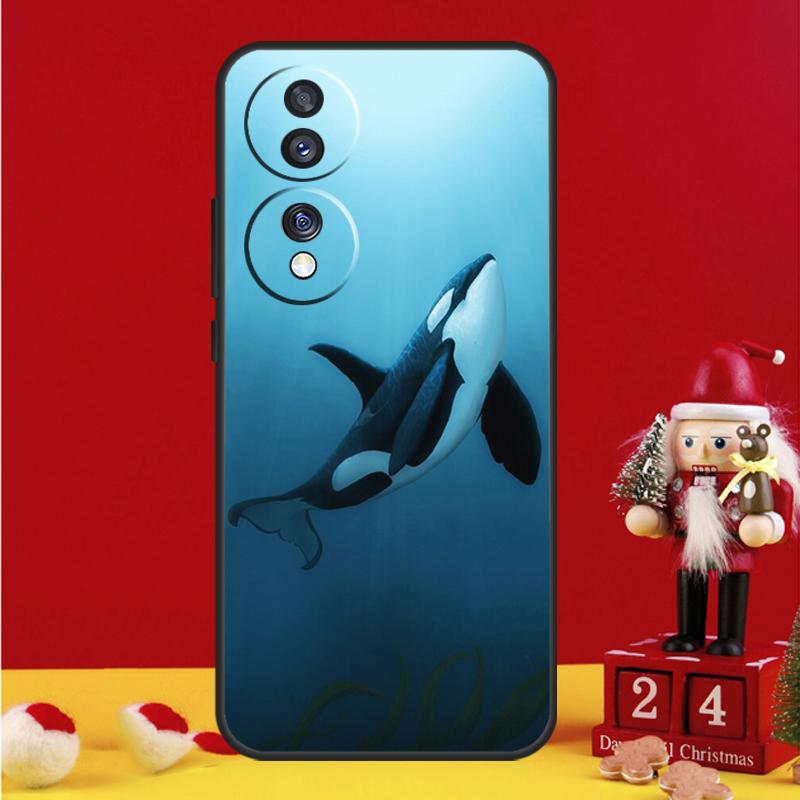 Чехол Мультяшный Кит для Honor Magic 5 6 7 8 Pro Honor 200 400 50 70 90 Lite X8b X8c X9a X9b X9c Win RT Чехол