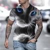 Animal Cat Print Men's T-shirt Mens Clothing T-shirts for Men Short Sleeve Tee Funny Cat Print Oversized T-shirt Summer Tee Tops