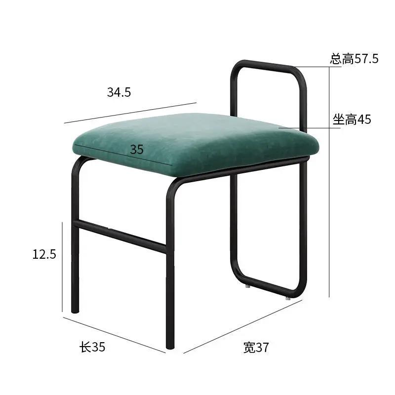 Скандинавский Современный Обеденный Стул - Фланелевое Кресло-Софа, Подходит для Гостиной, Кухни и Дома, Минималистичная Мебель