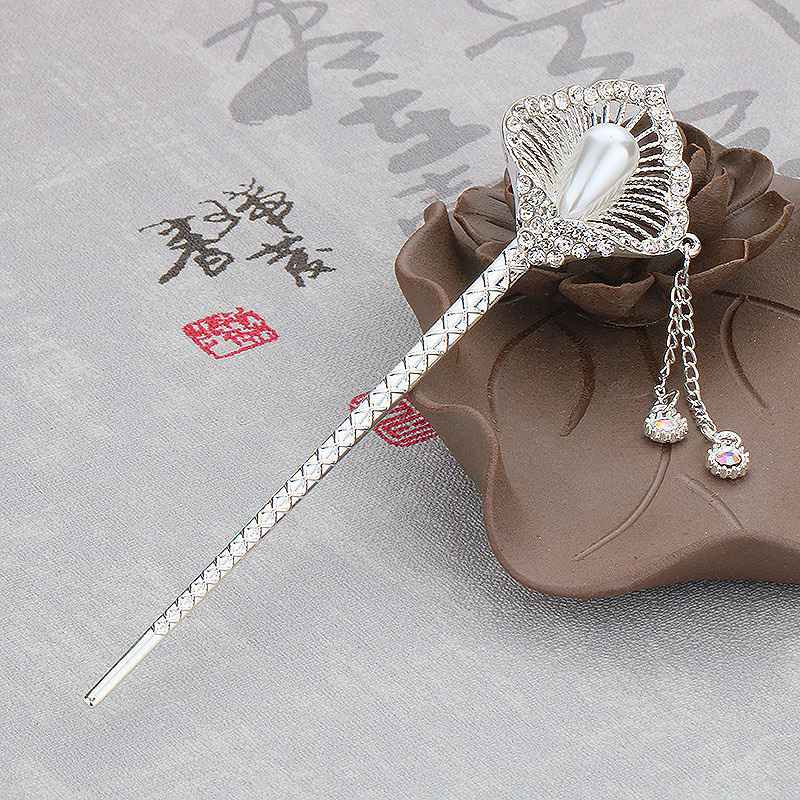 Одежда, застежка для волос Bianhua, винтажные головные уборы, заколка для волос, шпилька с кисточкой, прическа, булавка в древнем стиле, ханьские китайские аксессуары для волос, классический двор