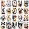 Full Square/Round Diamond Painting Mosaic Dog Colorful Home Decor Embroidery Cross Stitch Animal Fantasy Handmade Gift