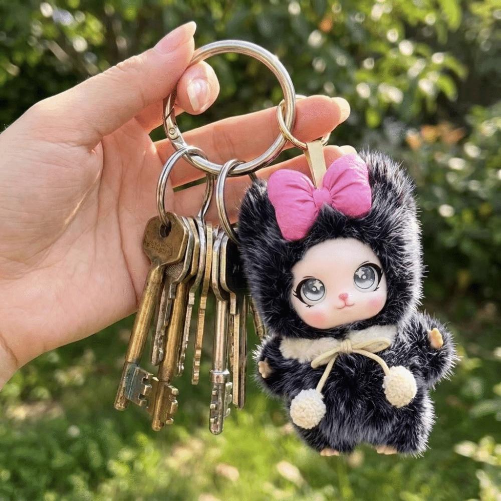 Cute Plush Doll Pendant Sparkling Big Eyes Backpack Decoration Creative Doll Ornament Party Favor