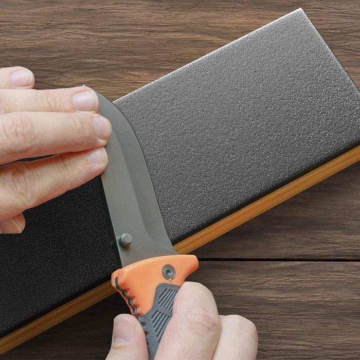 Archetype Whetstone Knife Sharpening Blue Stick Set, Leather Knife Polishing Compound, Mirror Finish, Metal Polish, Black